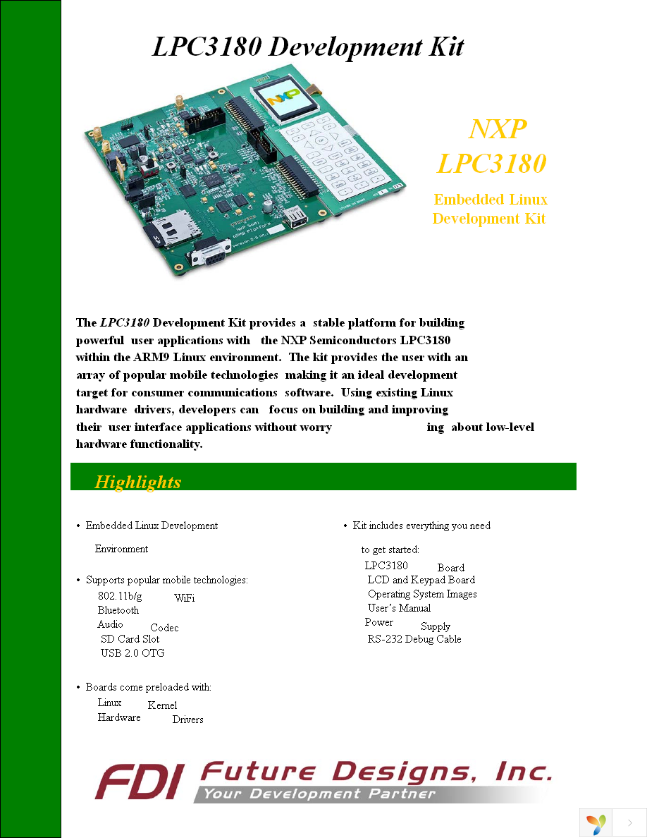 LPC3180-DEV-KIT Page 1