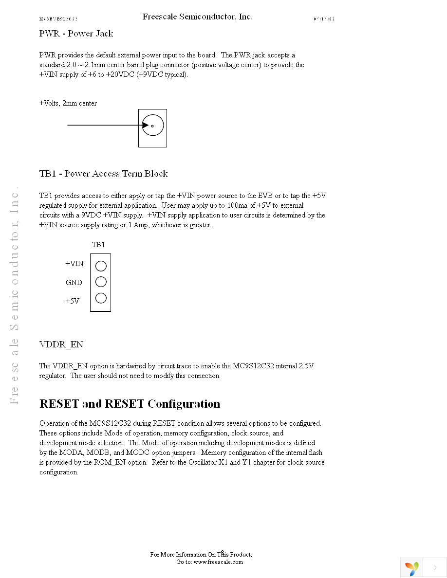 M68EVB912C32 Page 8