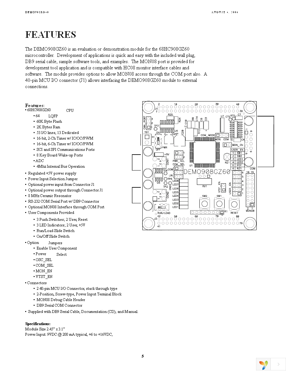 DEMO908GZ60 Page 5