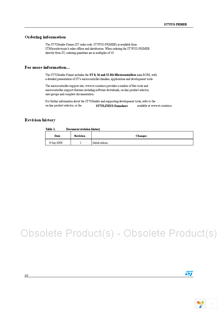 ST7FUS-PRIMER Page 2