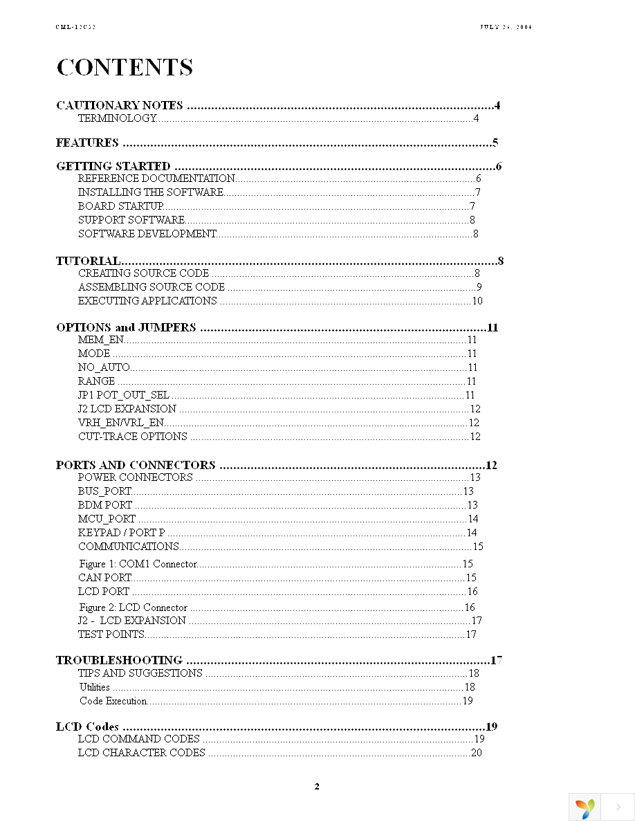 CML12C32SLK Page 2