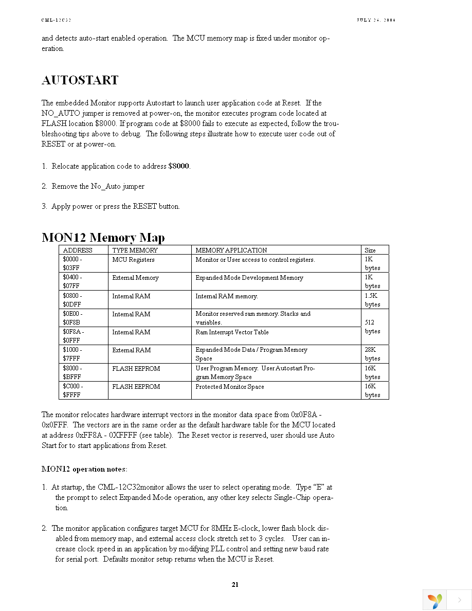 CML12C32SLK Page 21