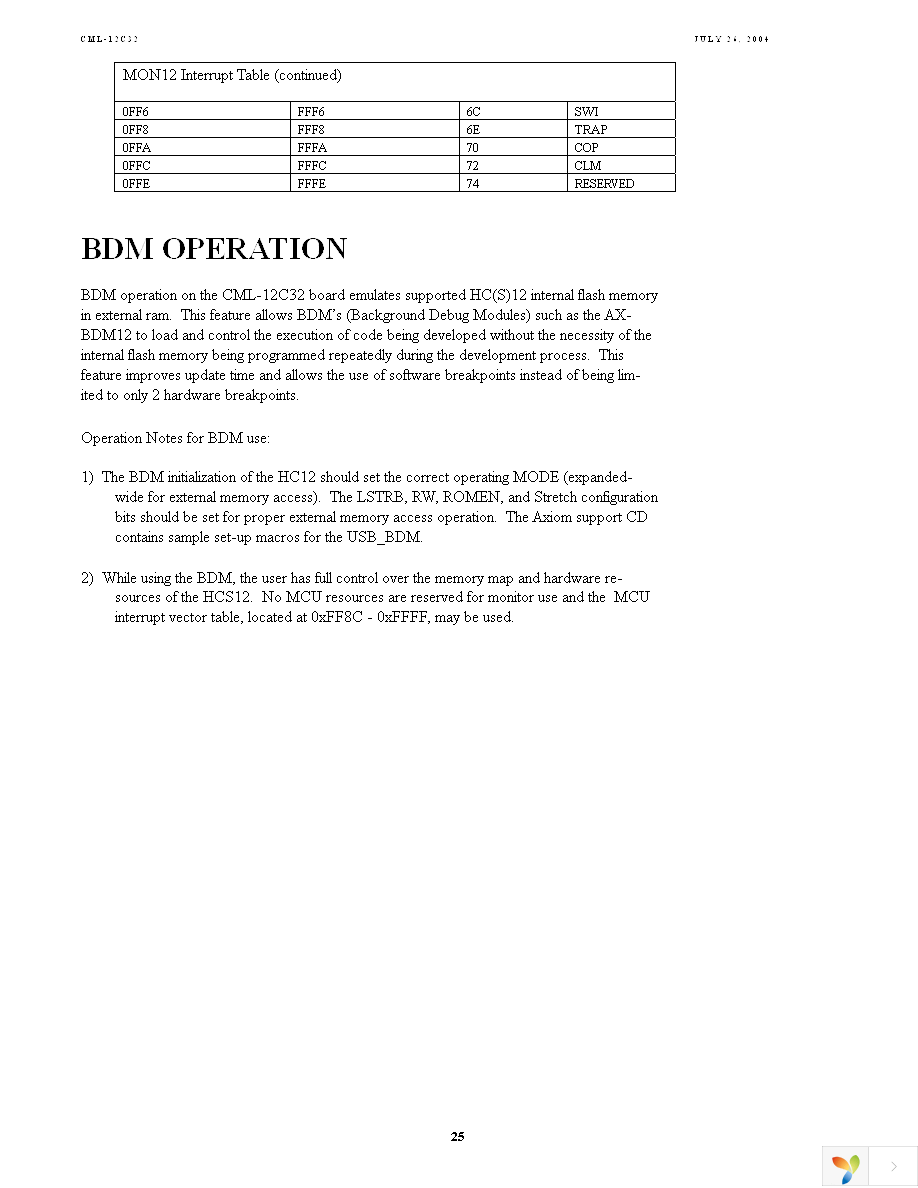 CML12C32SLK Page 25