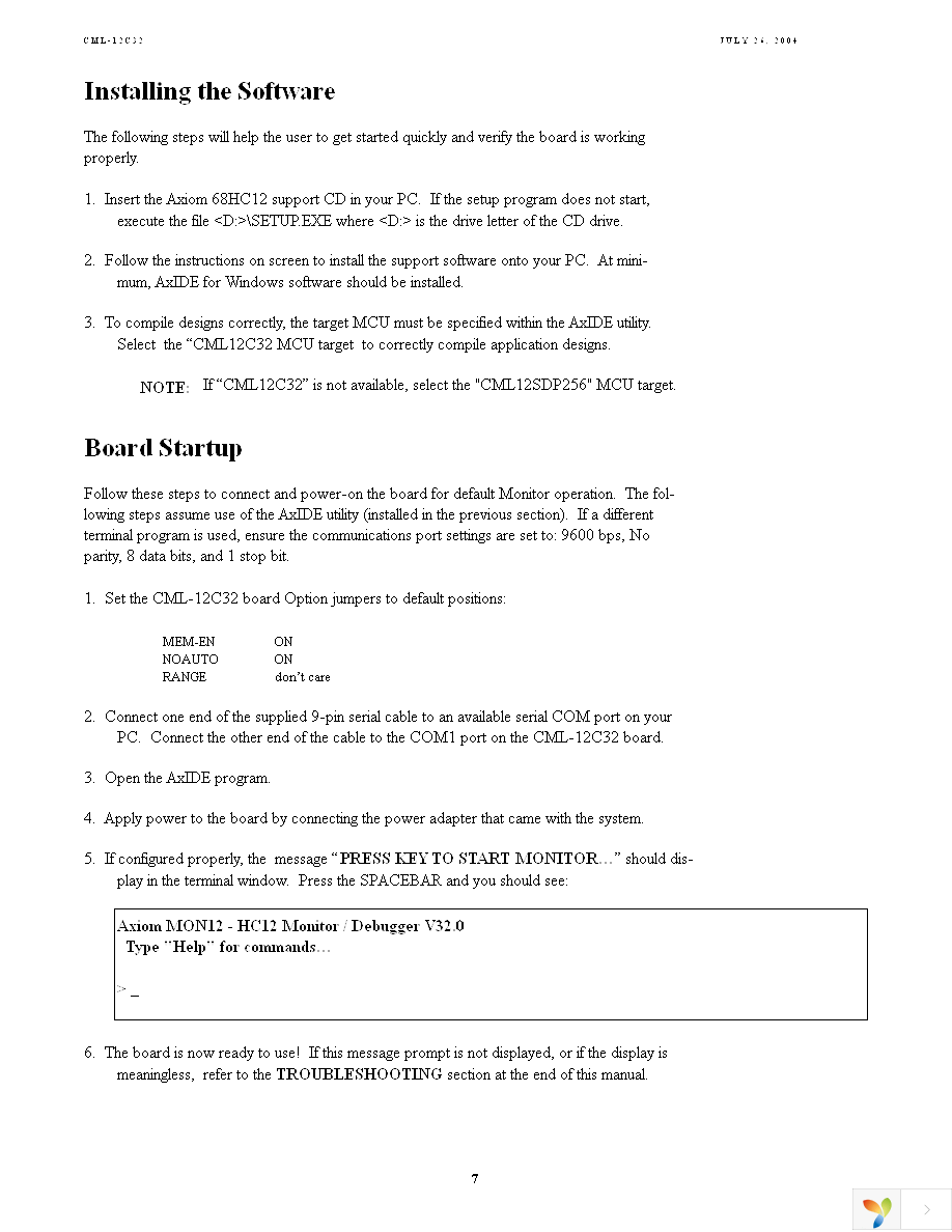 CML12C32SLK Page 7