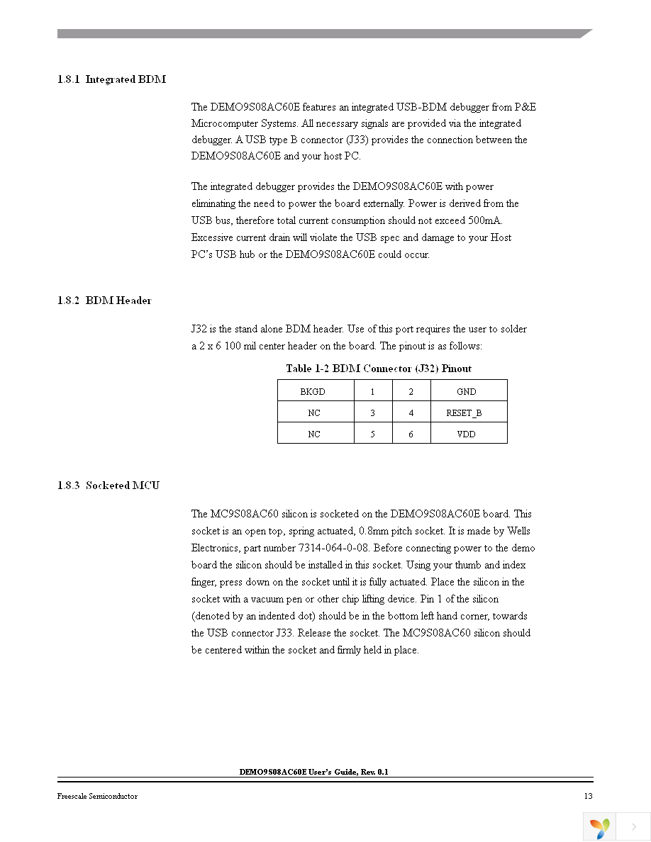 DEMO9S08AC60E Page 13