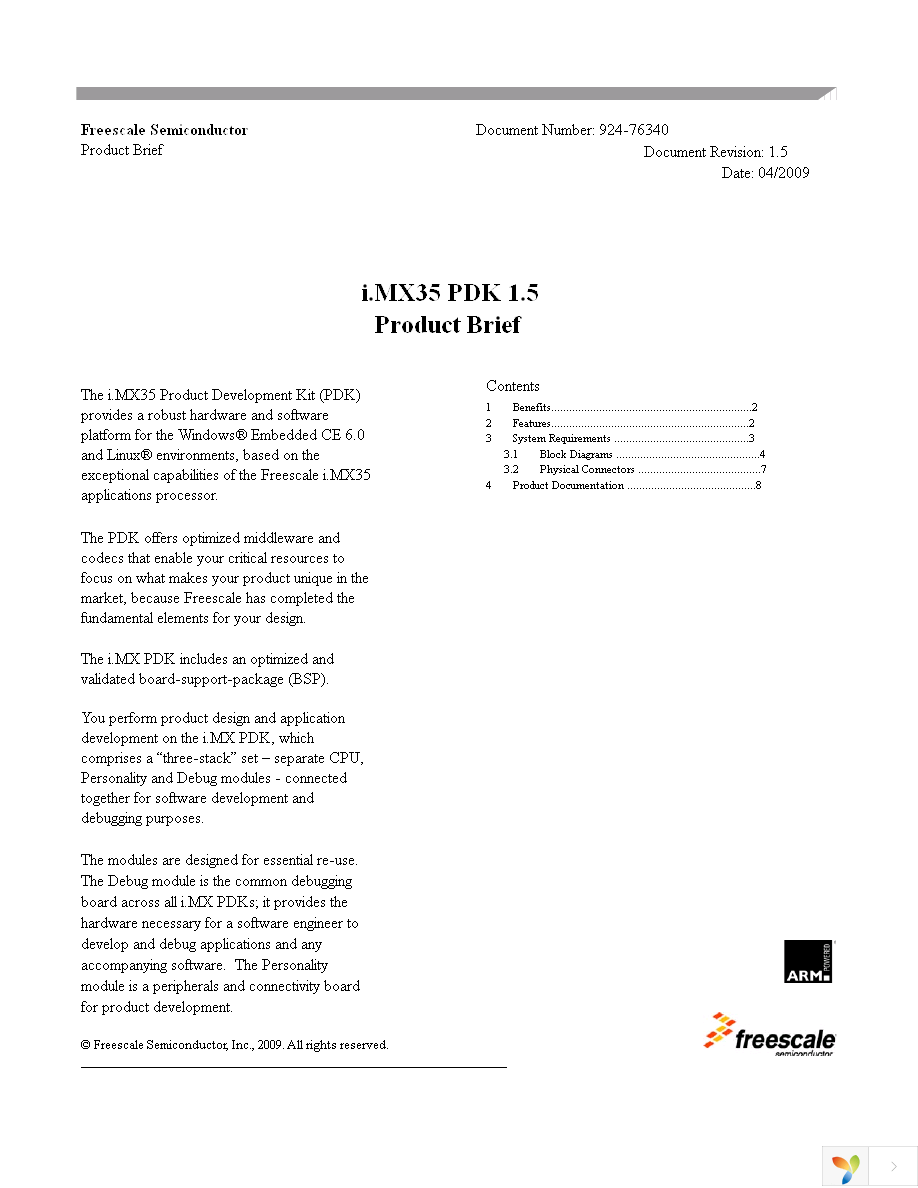 MCIMX35LPDK Page 1