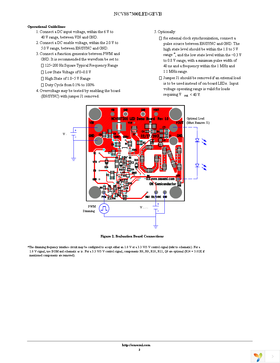 NCV8873LEDBSTGEVB Page 3