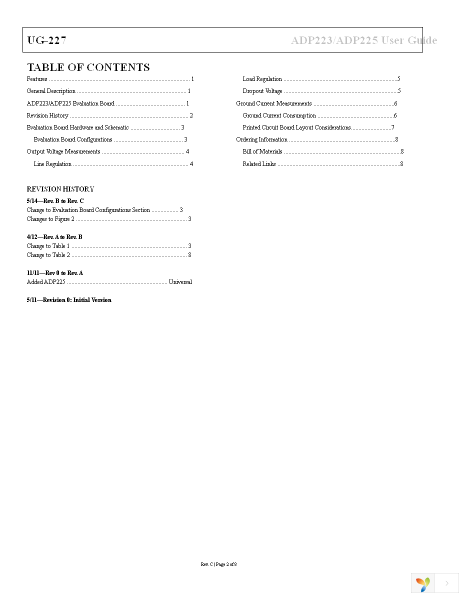 ADP223CP-EVALZ Page 2