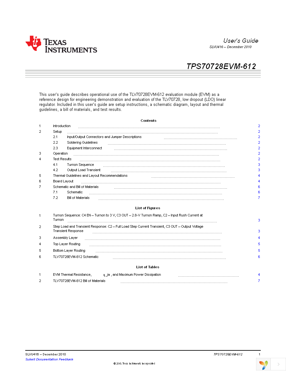 TLV70728EVM-612 Page 1