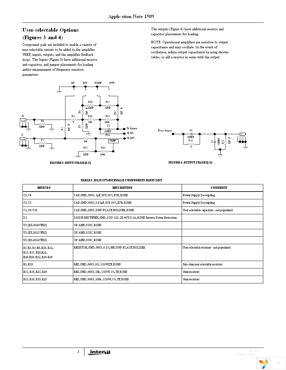 ISL28217SOICEVAL2Z Page 2