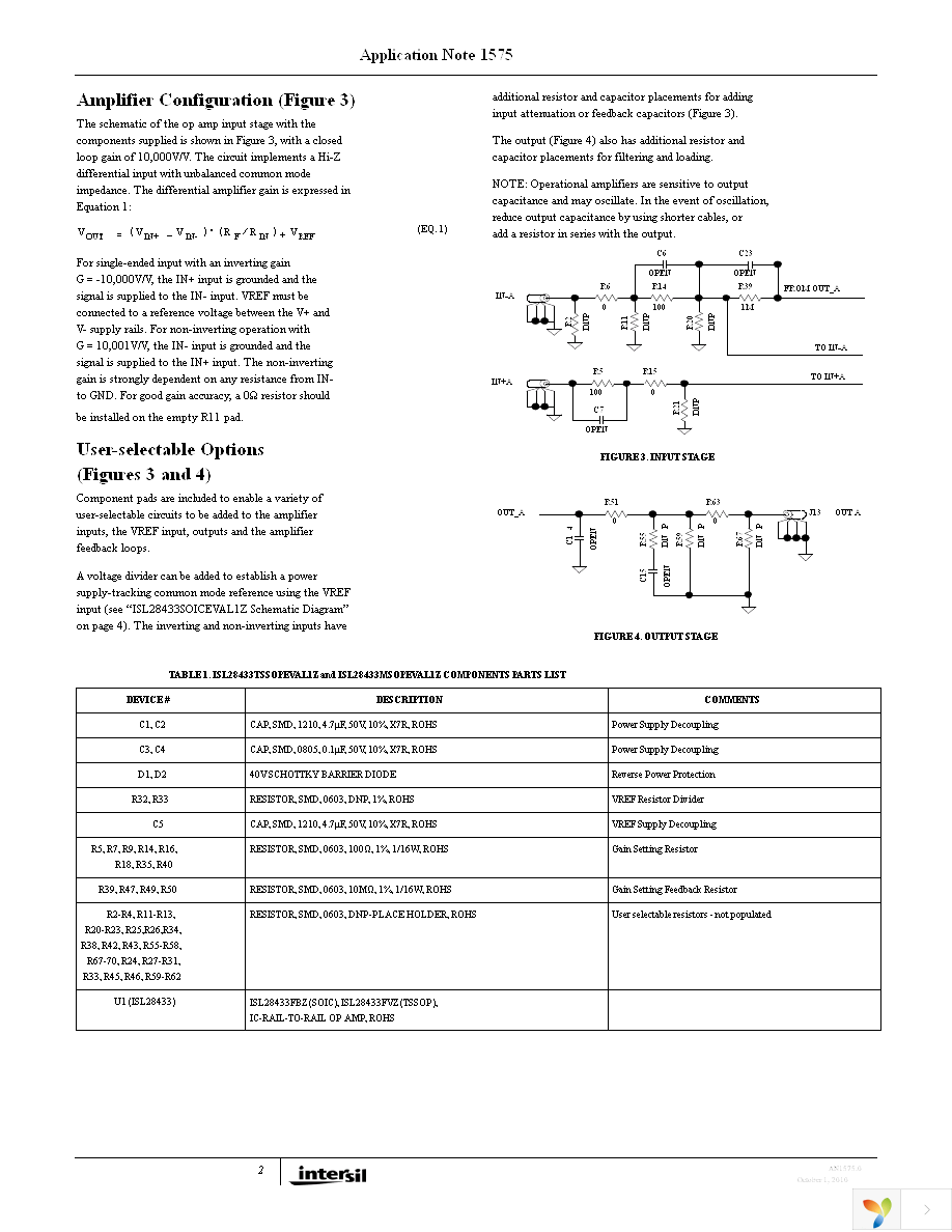 ISL28433SOICEVAL1Z Page 2