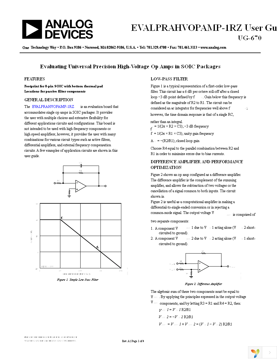 EVALPRAHVOPAMP-1RZ Page 1