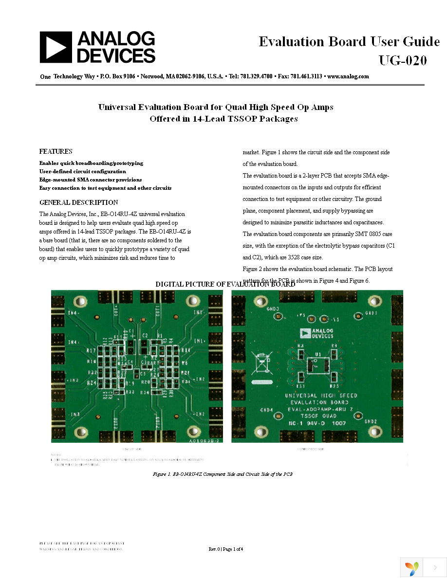 AD8040ARU-EBZ Page 1