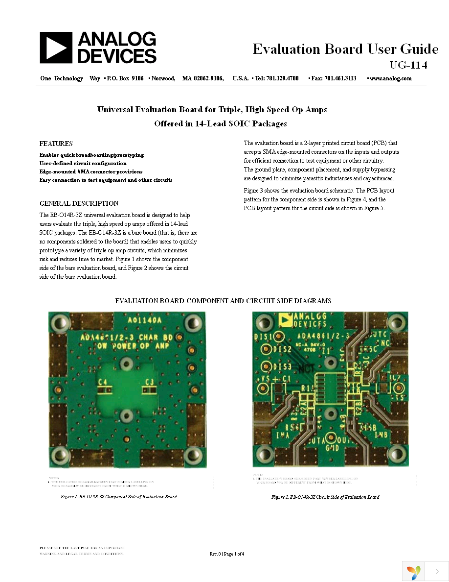 AD8013AR-14-EBZ Page 1