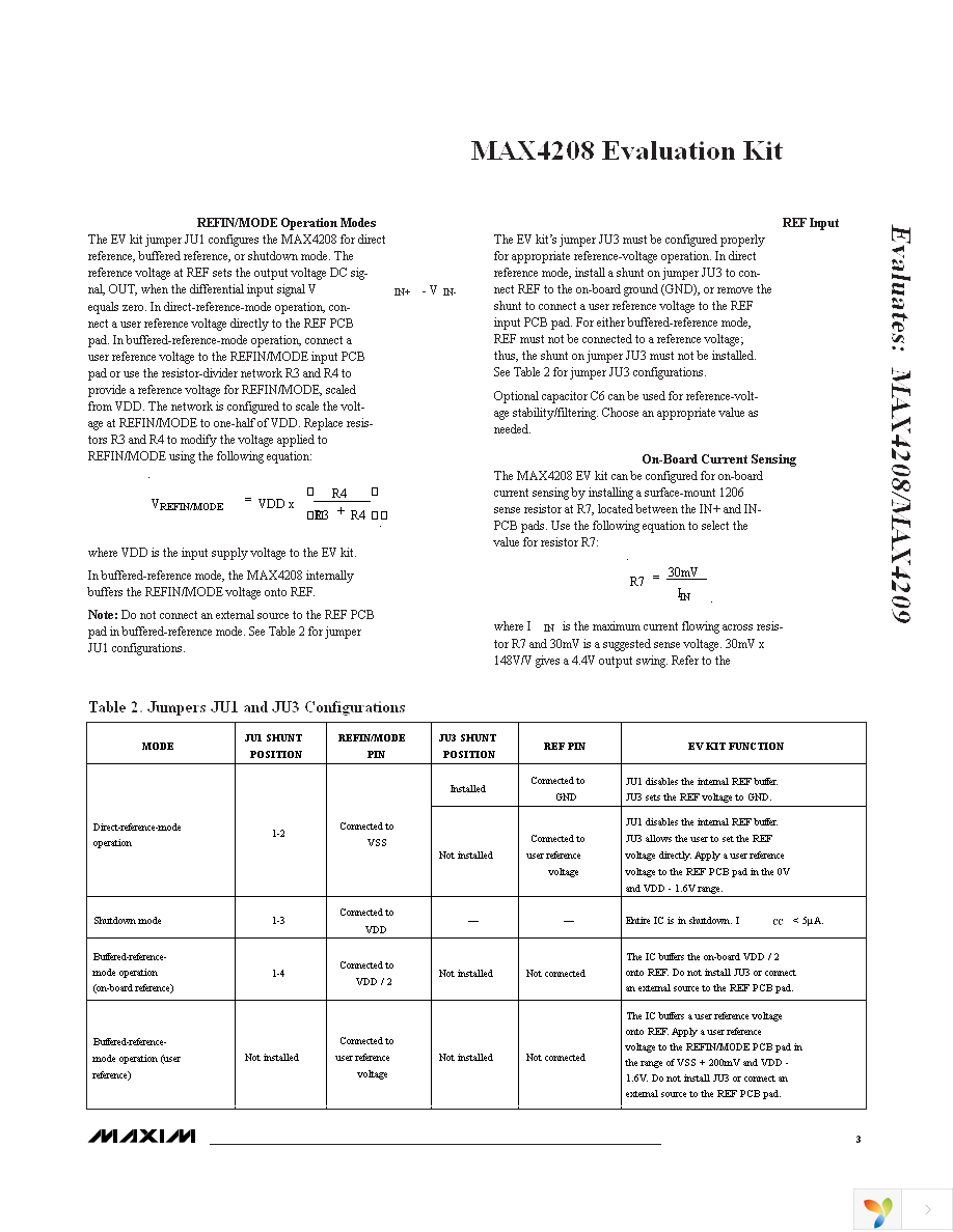 MAX4208EVKIT+ Page 3