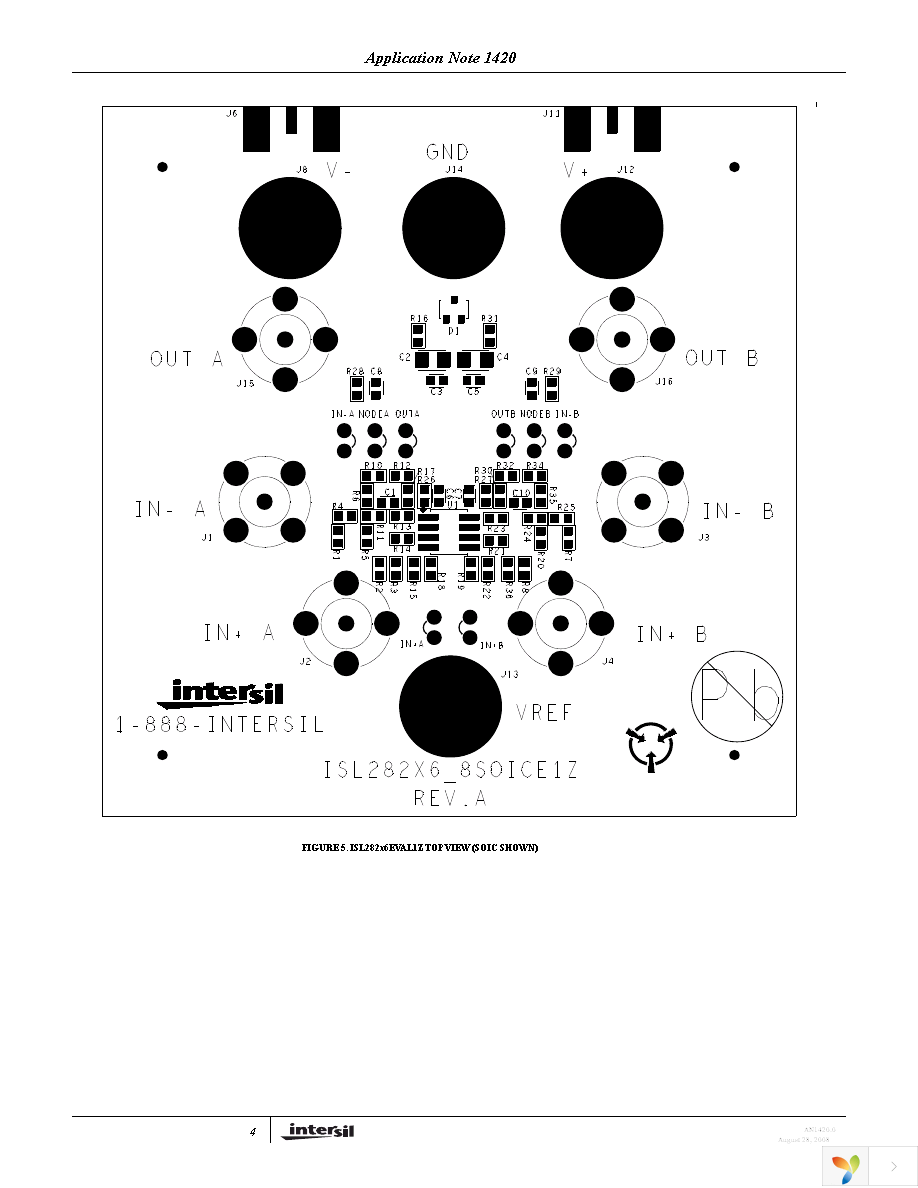 ISL28236SOICEVAL1Z Page 4