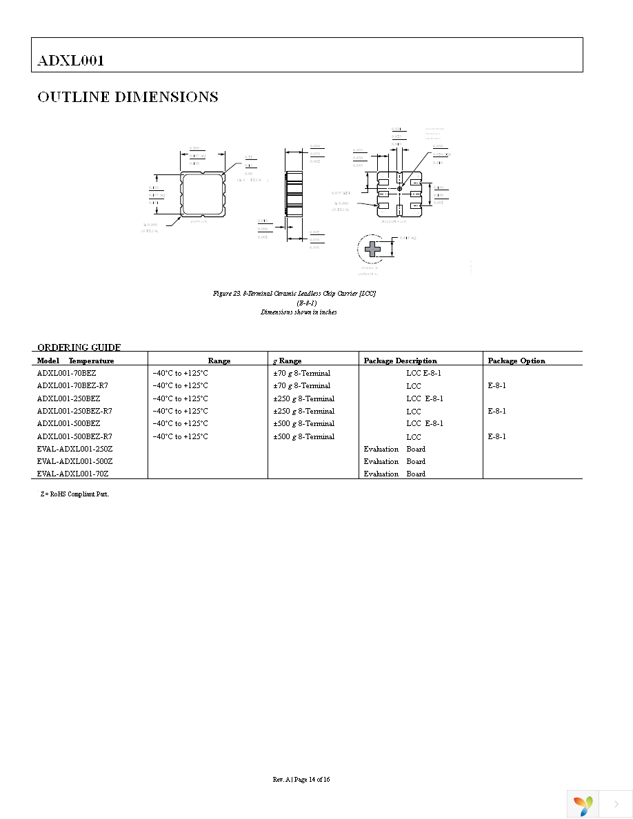 EVAL-ADXL001-500Z Page 14