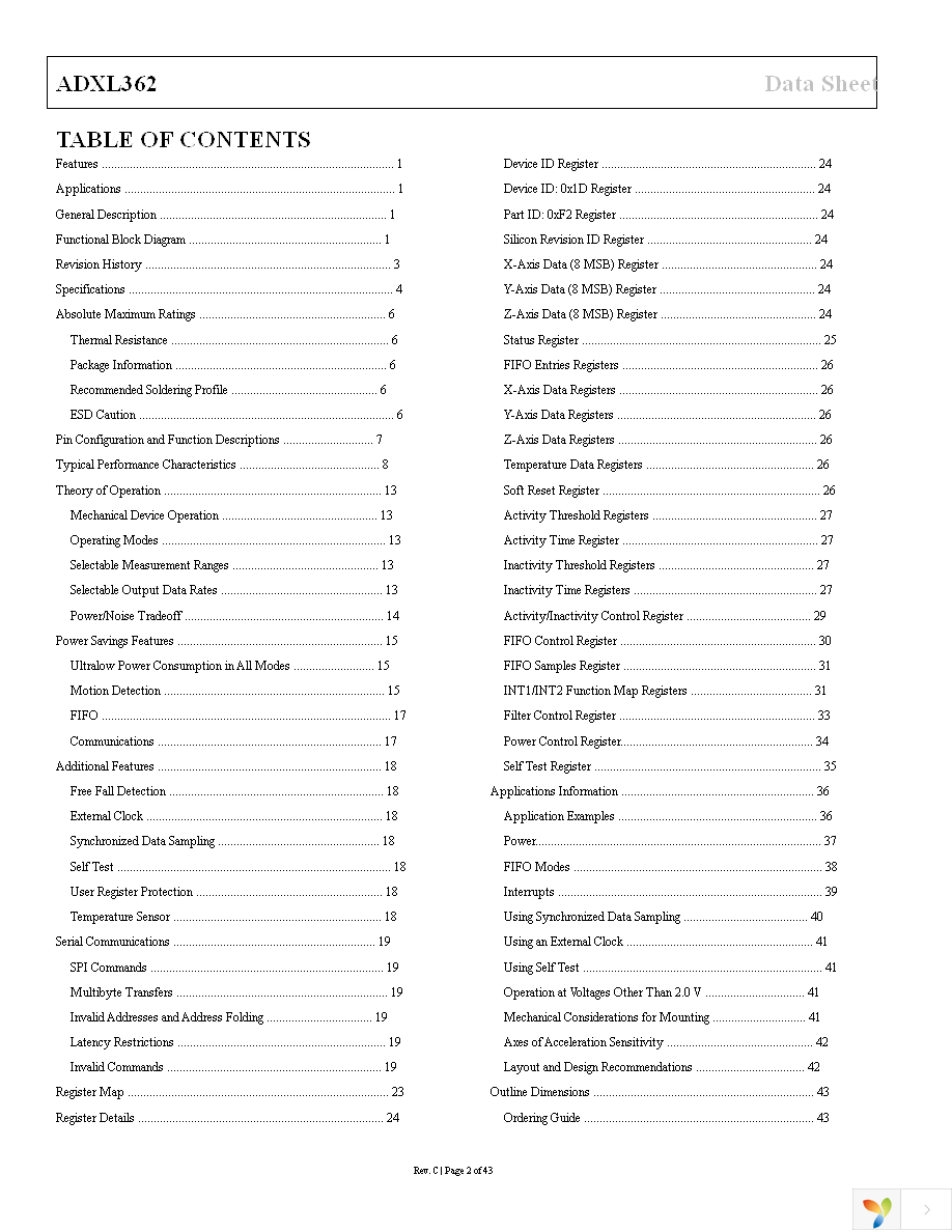 EVAL-ADXL362Z-MLP Page 2