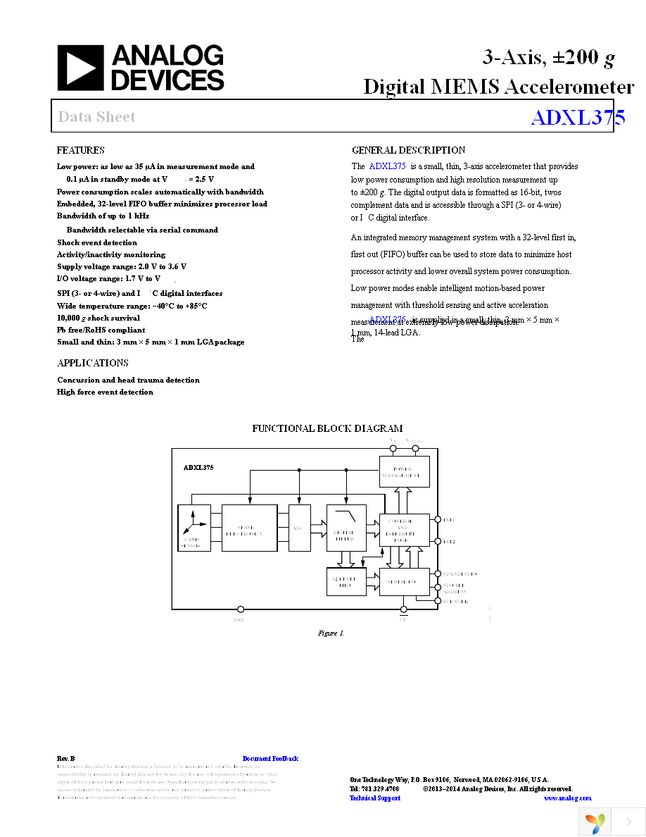 EVAL-ADXL375Z-M Page 1