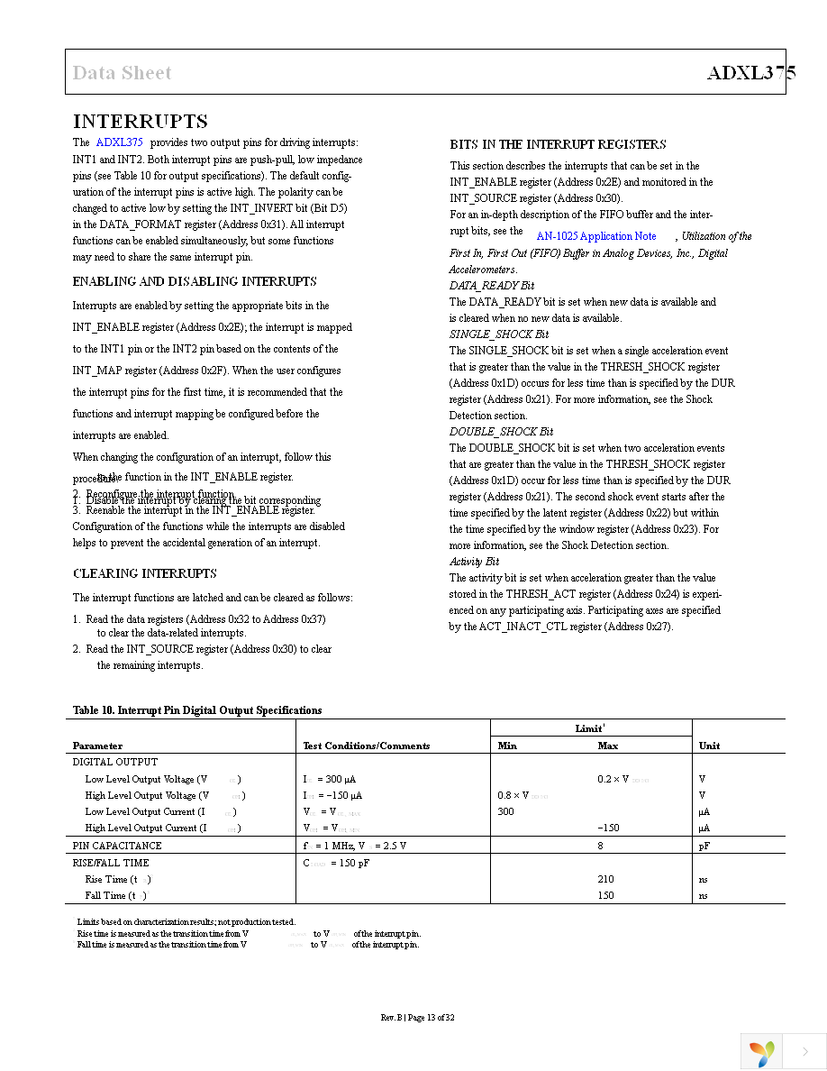 EVAL-ADXL375Z-M Page 13