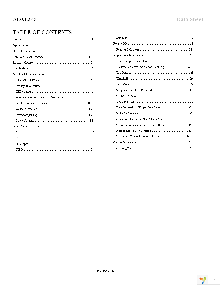 EVAL-ADXL345Z Page 2