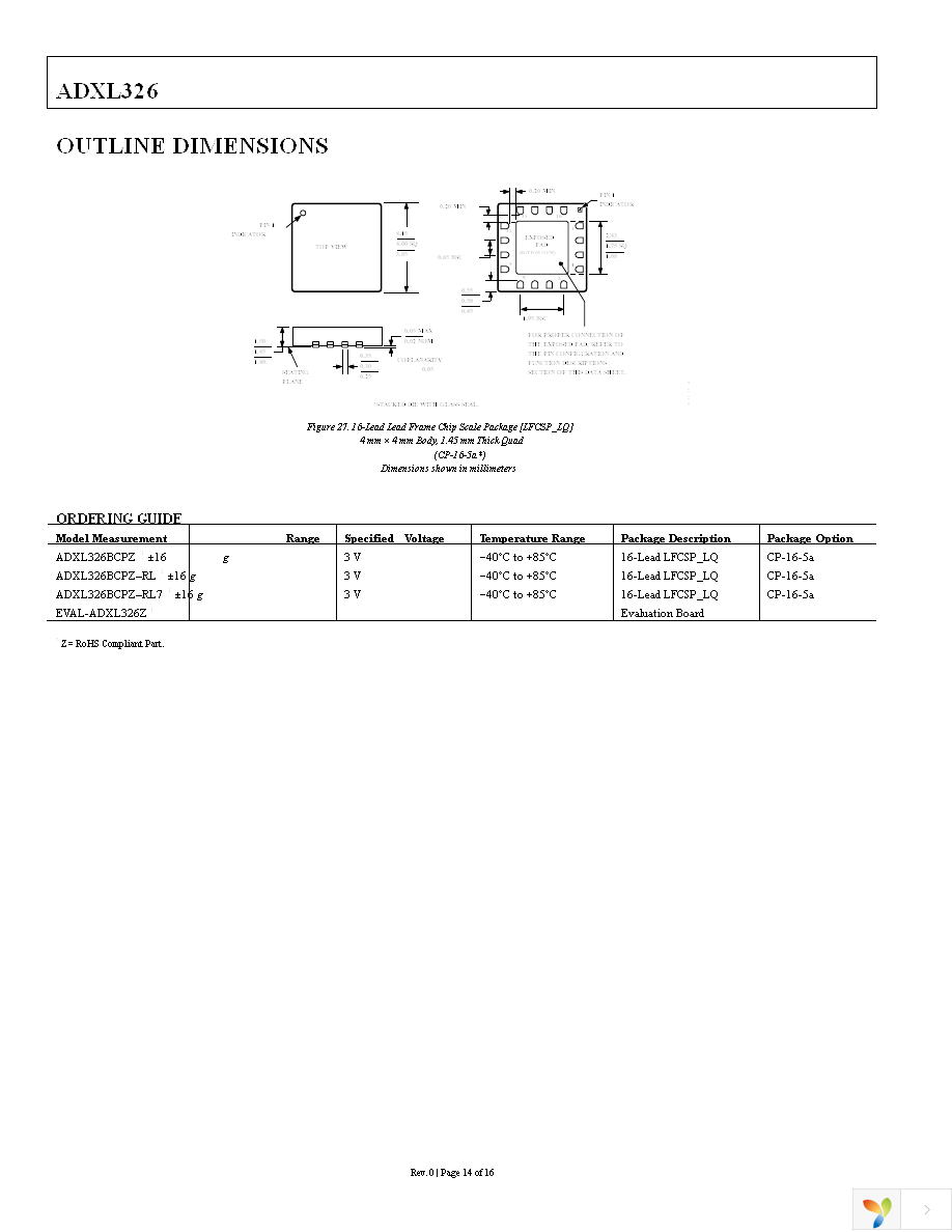 EVAL-ADXL326Z Page 14