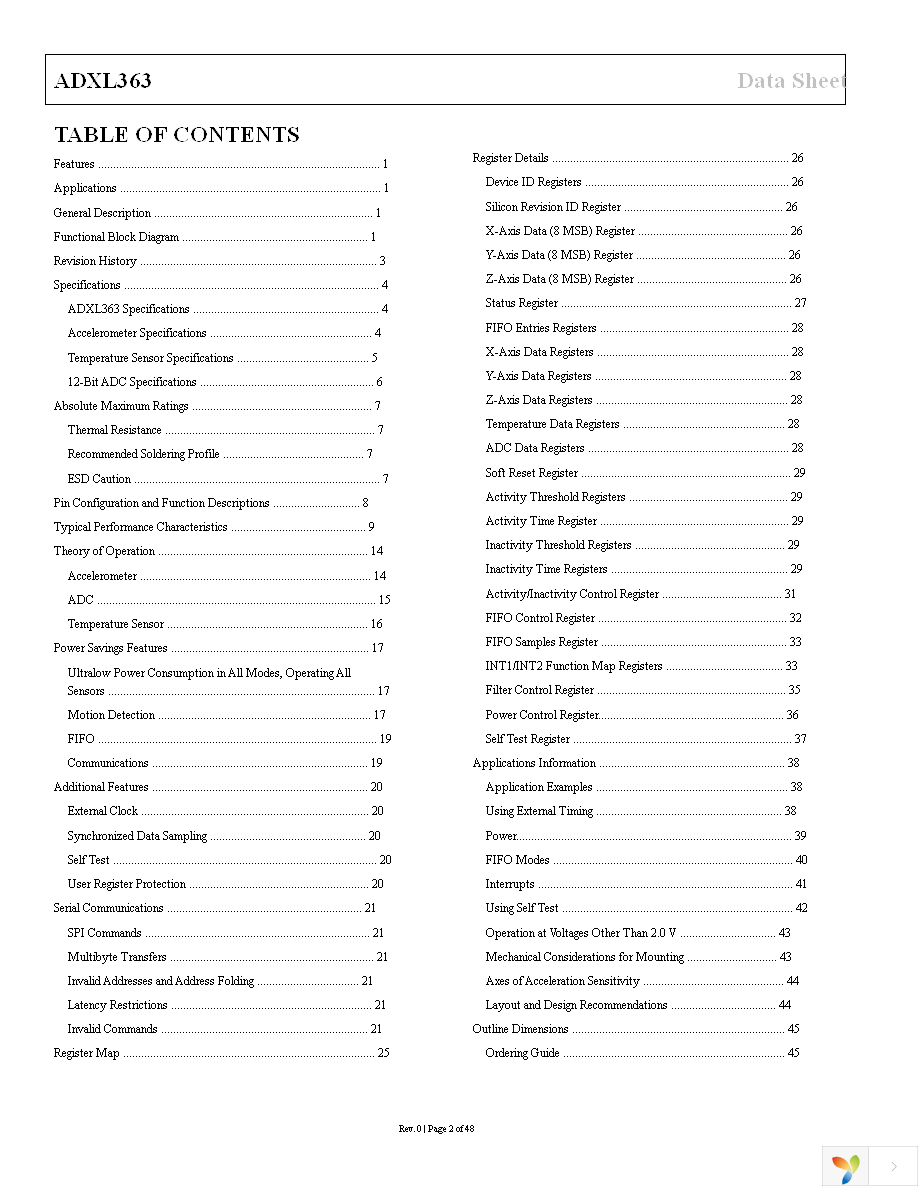 EVAL-ADXL363Z Page 2