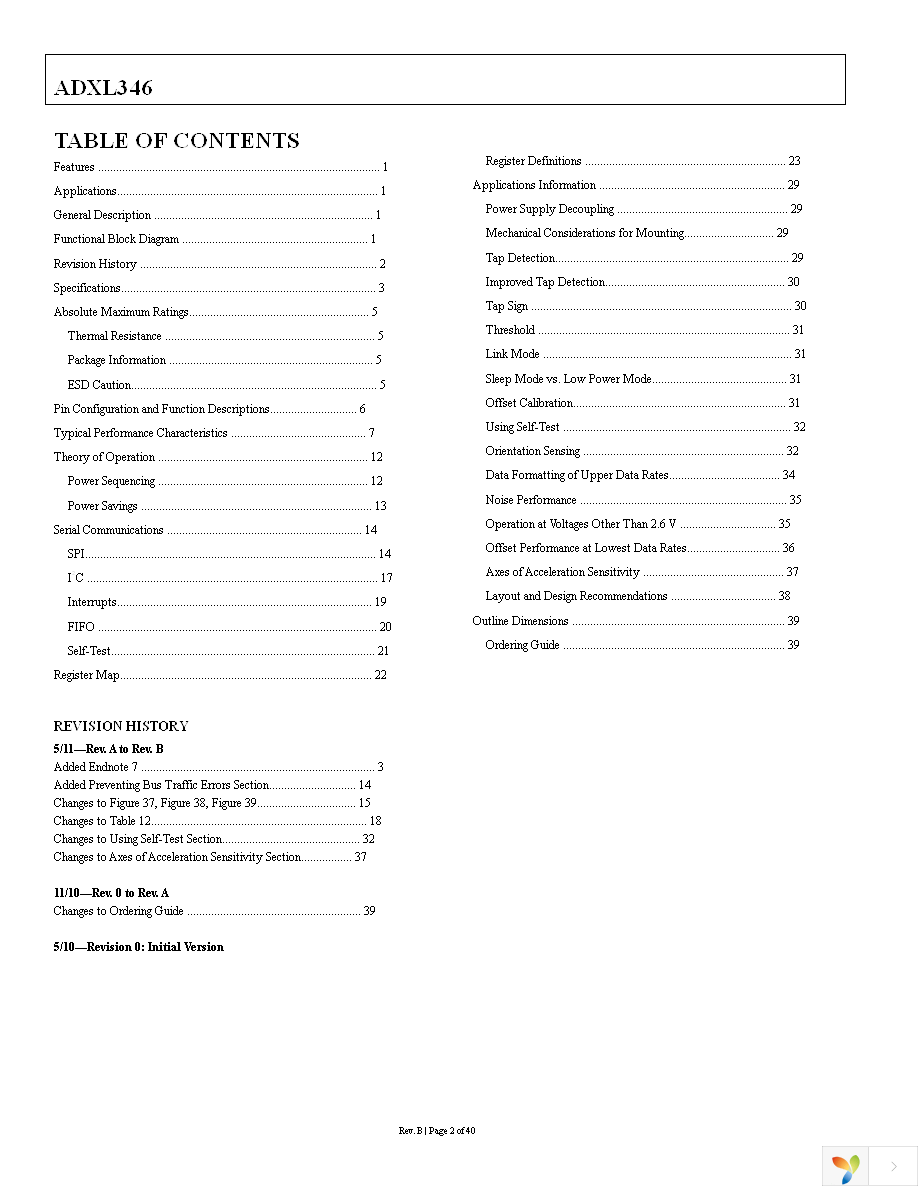 EVAL-ADXL346Z-DB Page 2