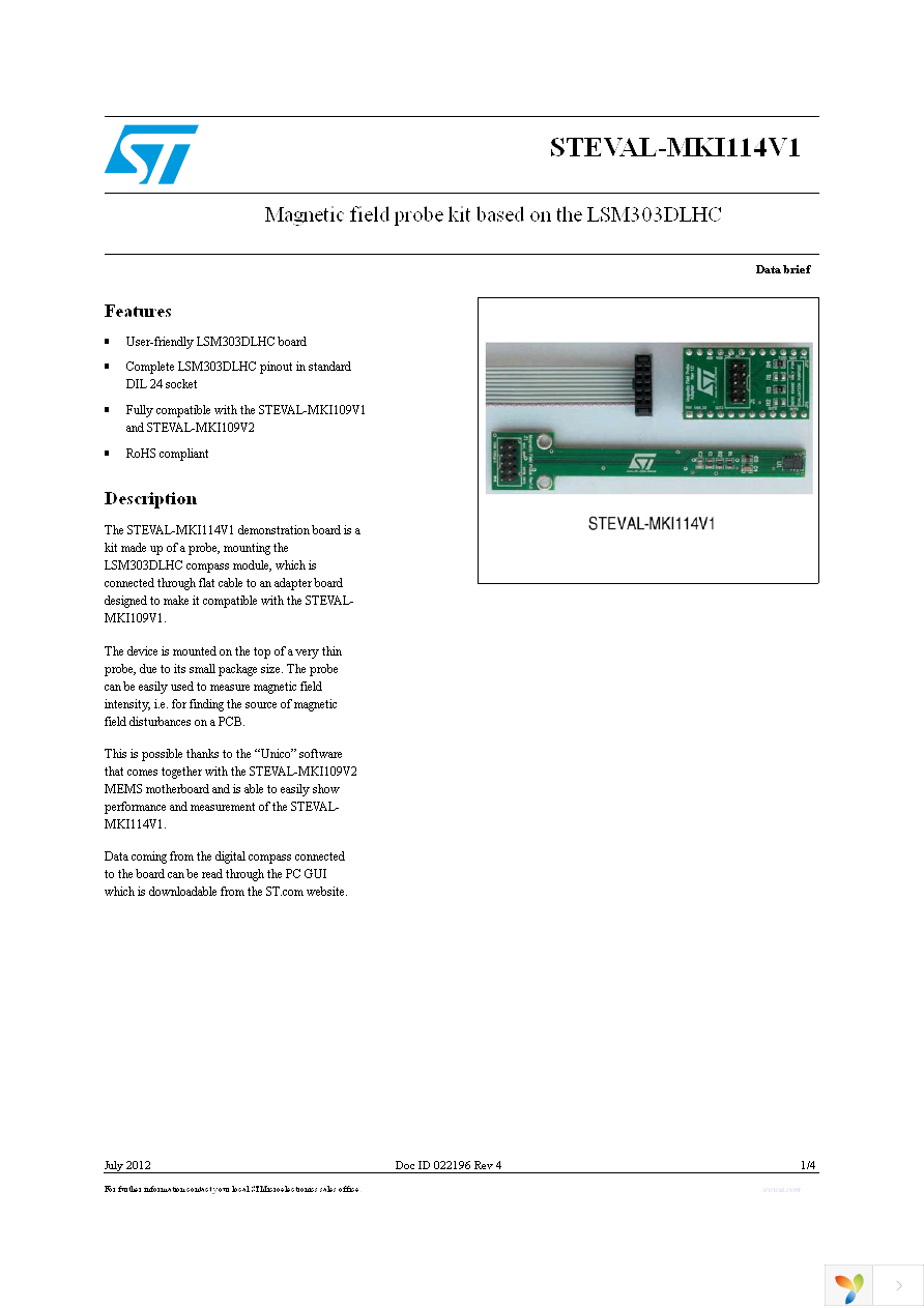 STEVAL-MKI114V1 Page 1