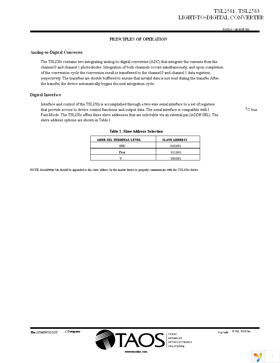 TSL2581EVM Page 7