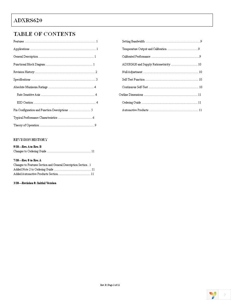 EVAL-ADXRS620Z Page 2