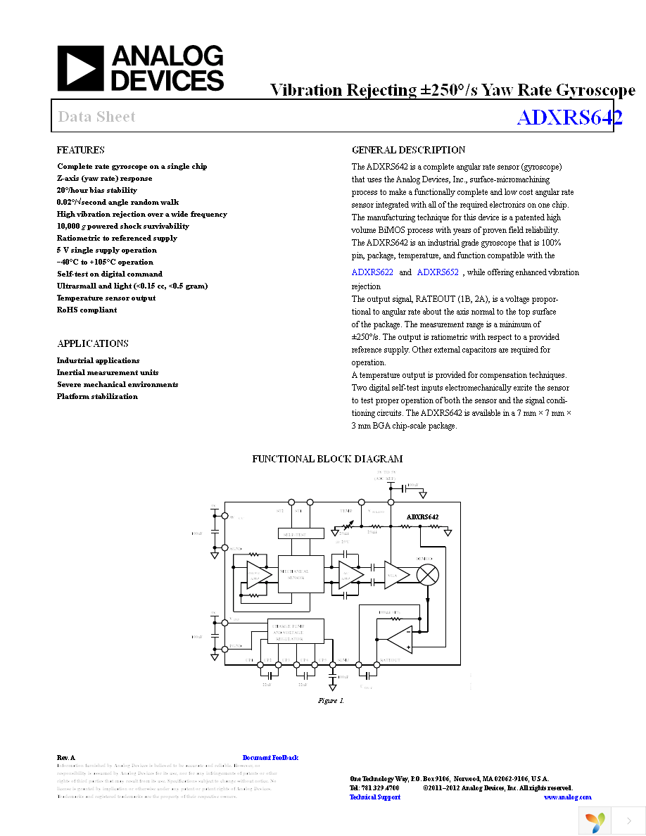 EVAL-ADXRS642Z Page 1