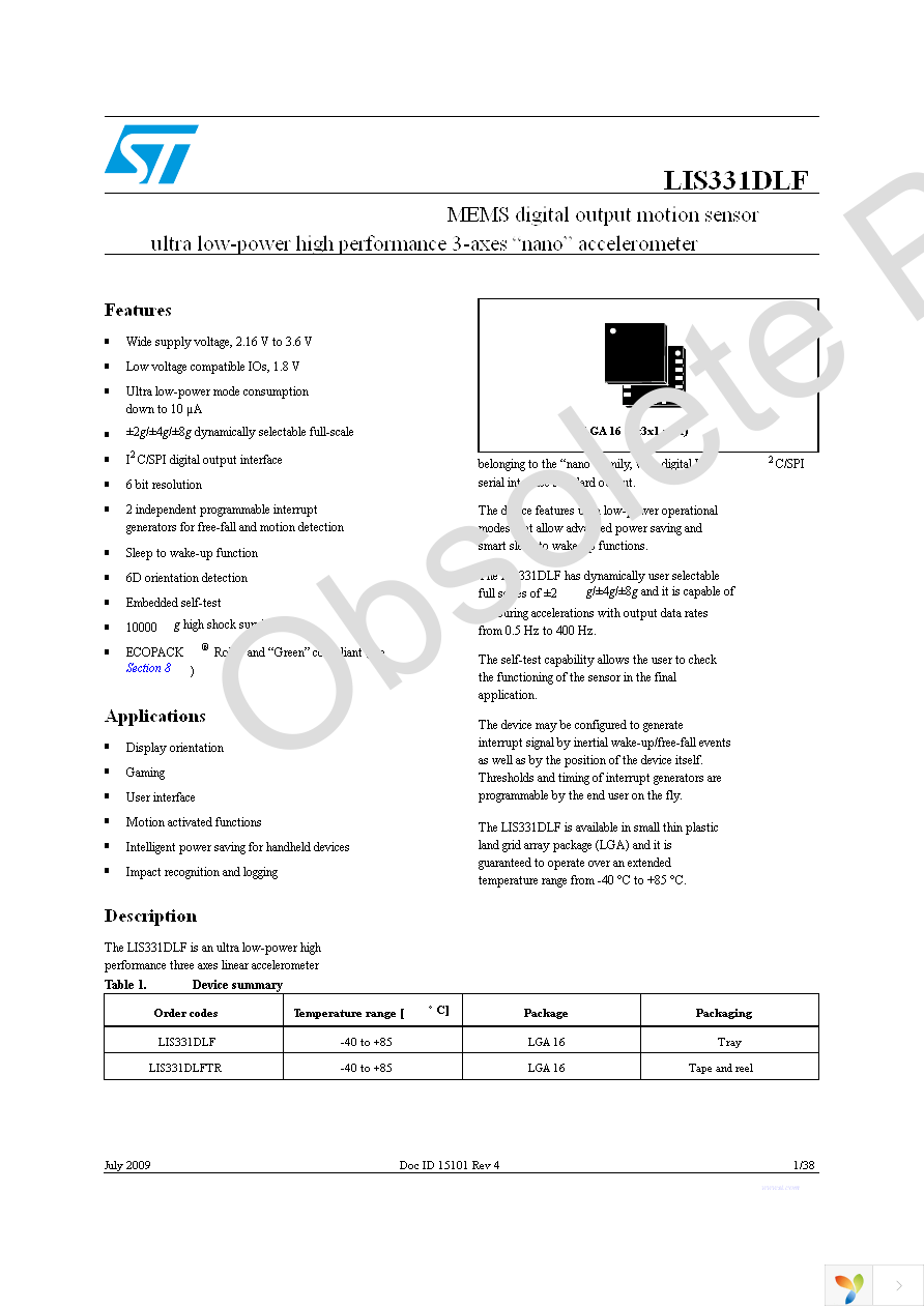 STEVAL-MKI090V1 Page 1