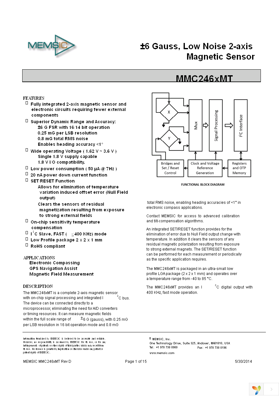 MMC2460MT-B Page 1