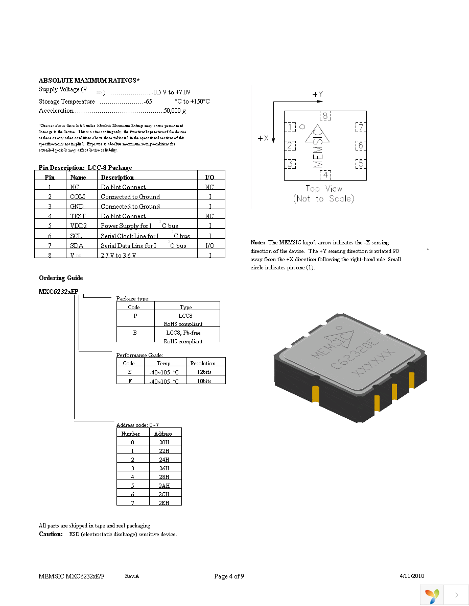 MXC62320EP-B Page 4