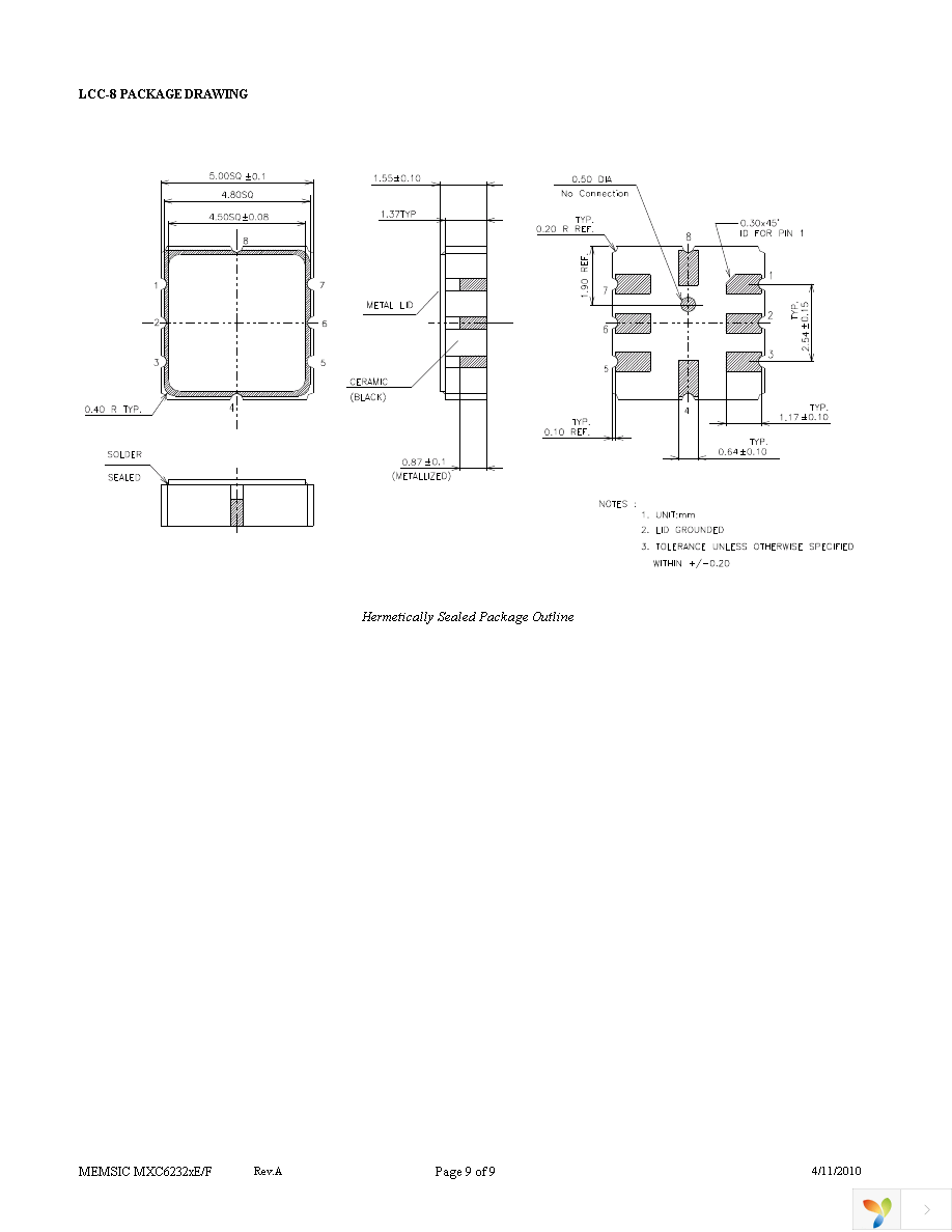 MXC62320EP-B Page 9