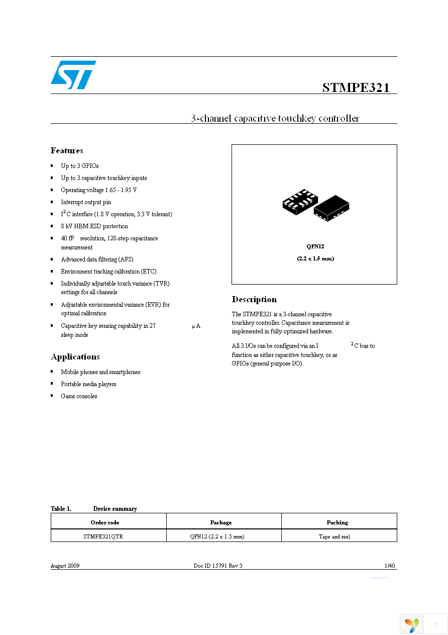 STEVAL-ICB007V1 Page 1