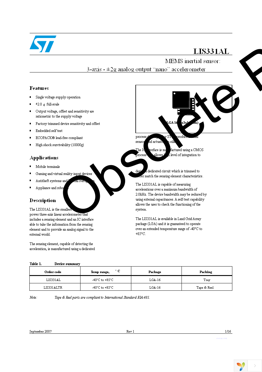 STEVAL-MKI021V1 Page 1