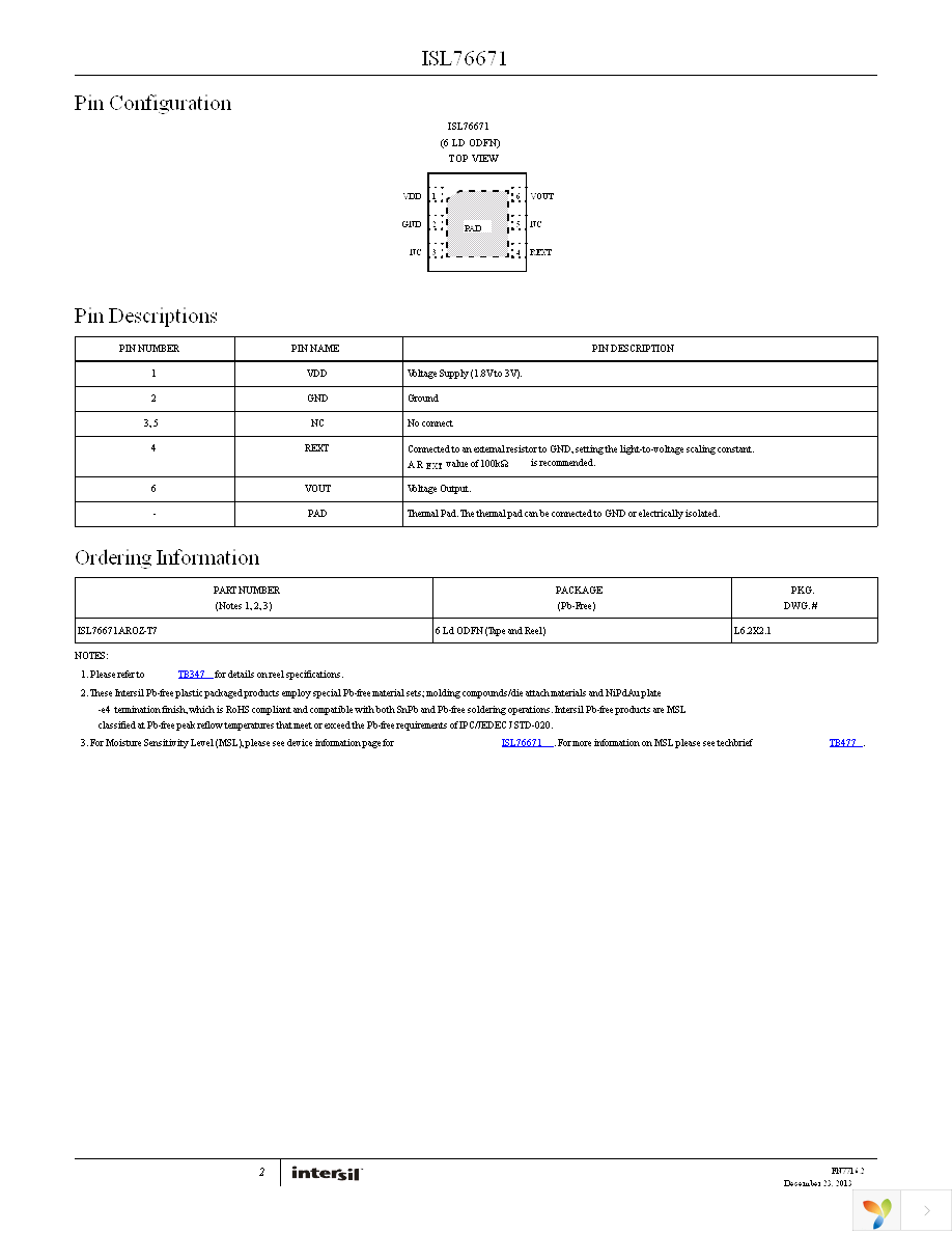 ISL76671EVAL1Z Page 2