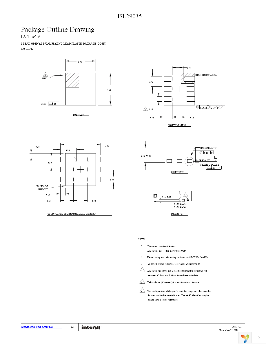 ISL29035EVAL1Z Page 16