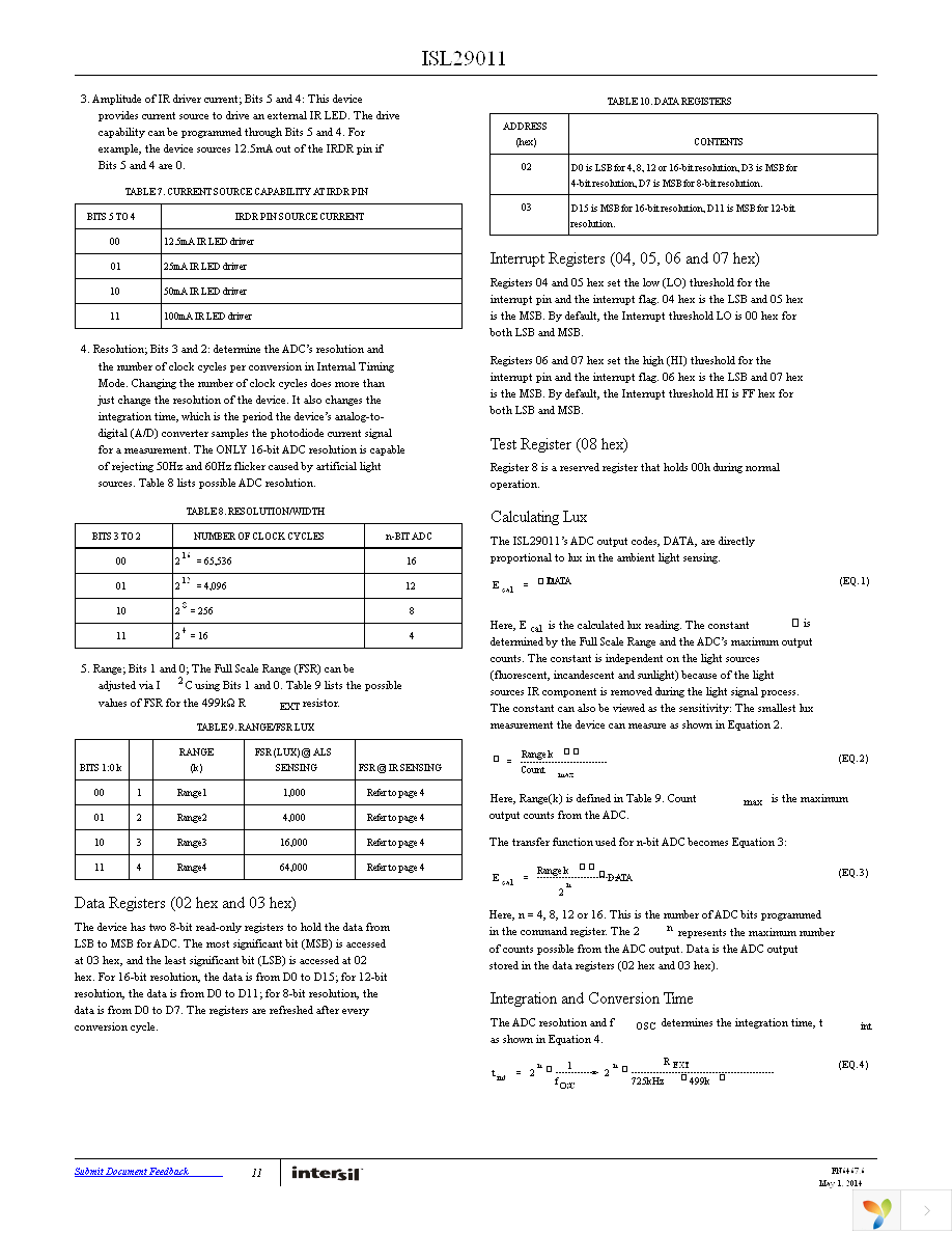 ISL29011IROZ-EVALZ Page 11