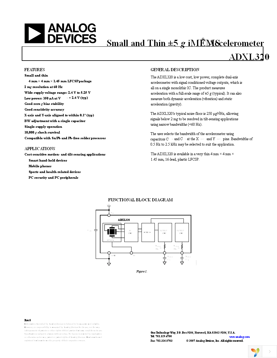 ADXL320EB Page 1