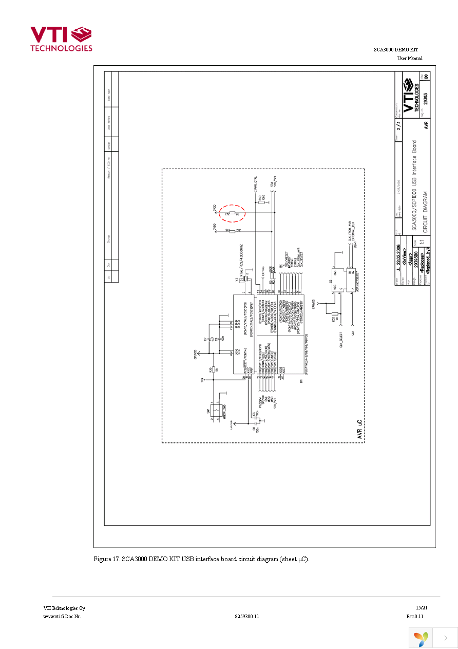 SCA3000-D01DEMO Page 15