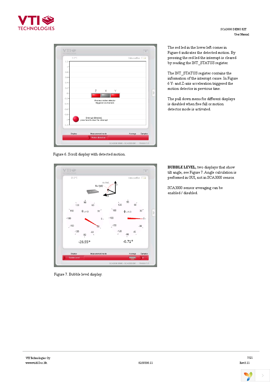 SCA3000-D01DEMO Page 7