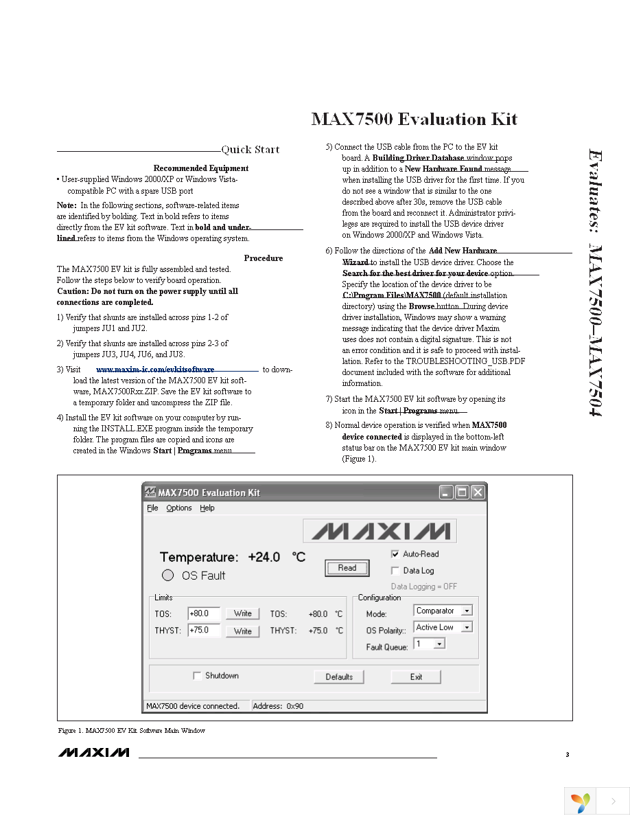 MAX7500EVKIT+ Page 3