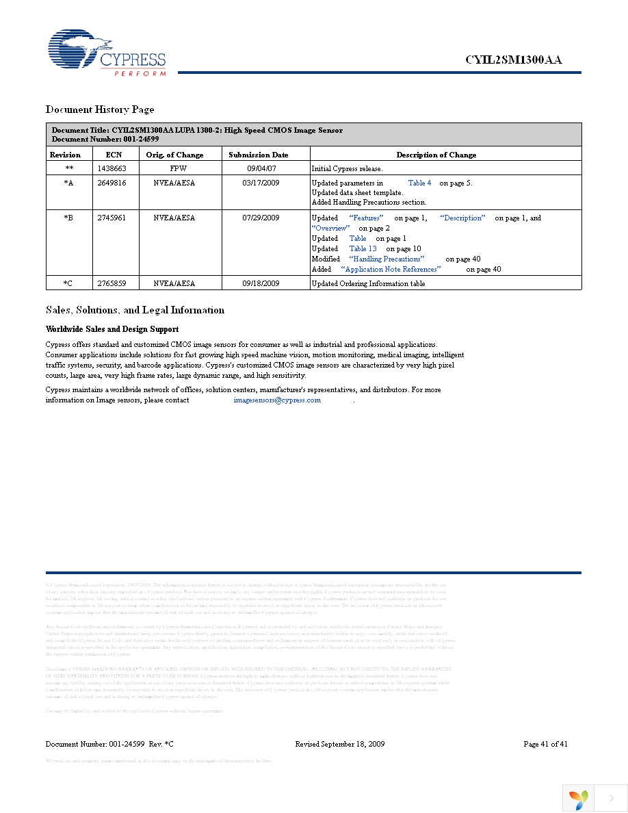 CYIL2SM1300-EVAL Page 41