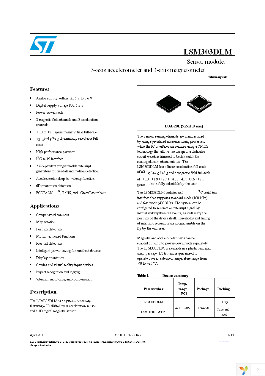 STEVAL-MKI113V1 Page 1