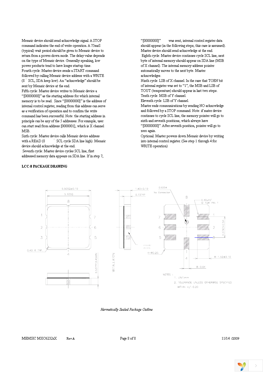 MXC62320XV-B Page 8