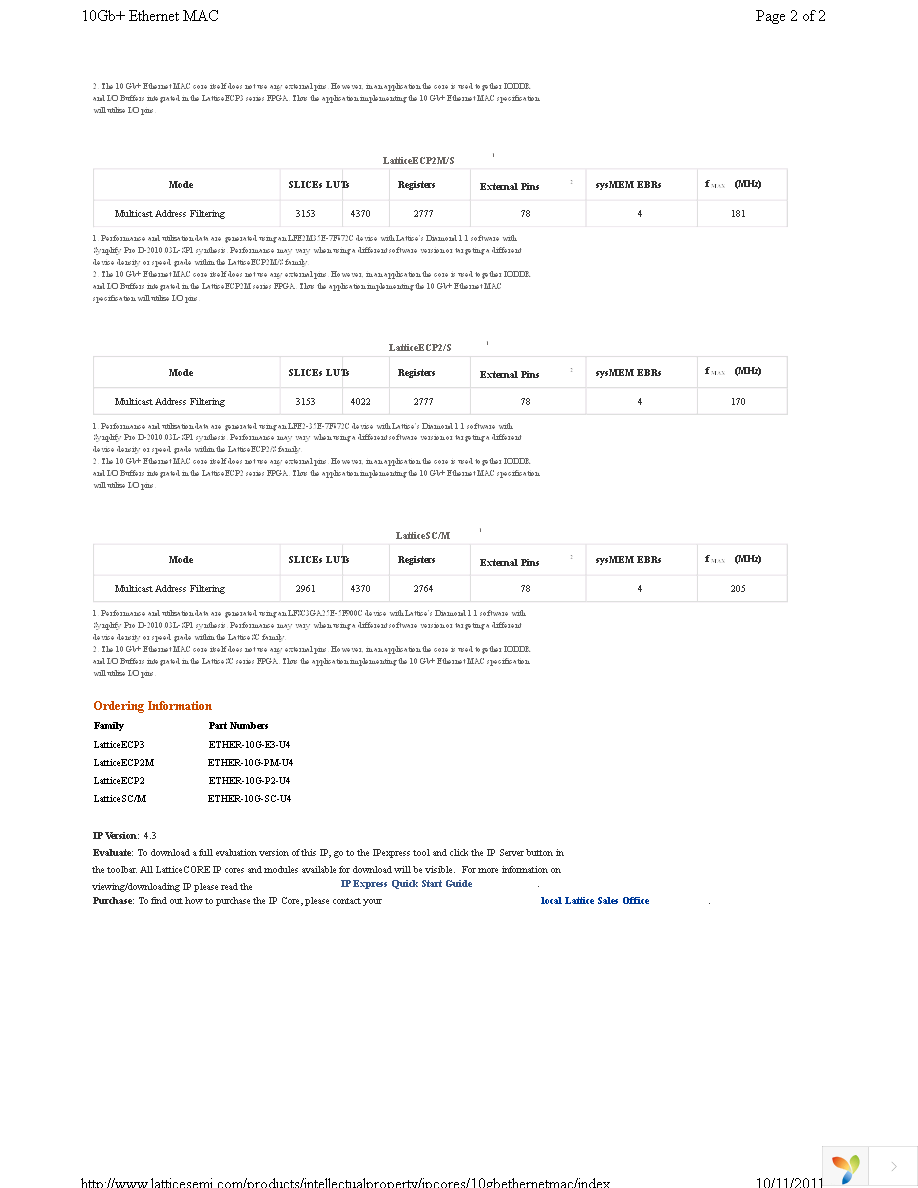 ETHER-10G-SC-U4 Page 2