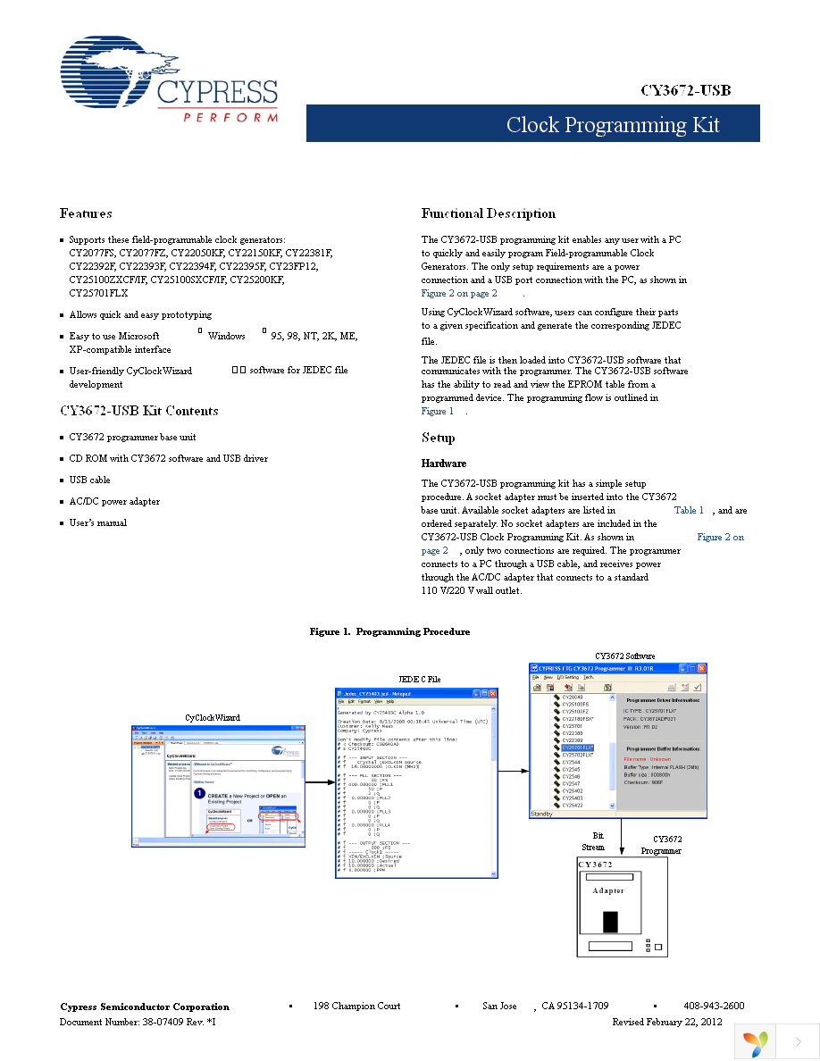 CY3672-USB Page 1